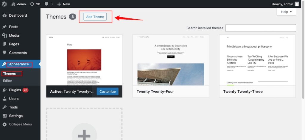 Theme Installation Theme Documentation - WPEnjoy