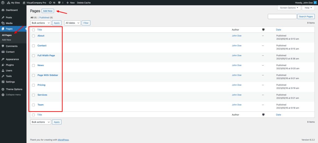 VisualCompany Theme Documentation - WPEnjoy